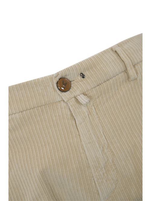 Pantalone Mantova in cotone di velluto beige HAND PICKED | MANTOVA 03227407